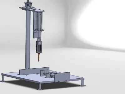 Pneumatic drilling machine Free 3D model