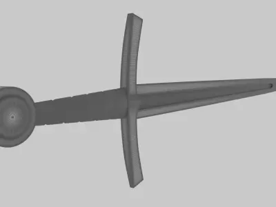 Medieval sword 3D model
