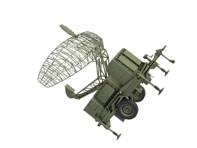 AN MPQ-50 - PAR Radar 3D model