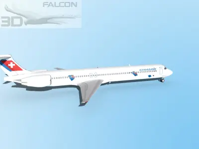 Falcon3D MD-80 Crossair 3D model