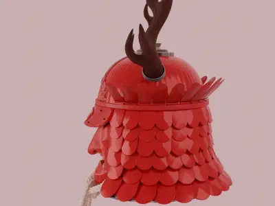 Samurai Helmet  3D model