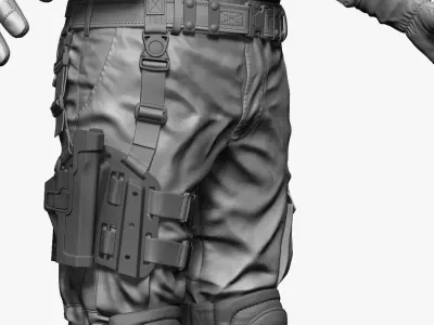  Police Special Force Officer Zbrush 