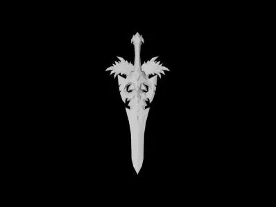 Demon Lord Dagger Low-poly 3D model