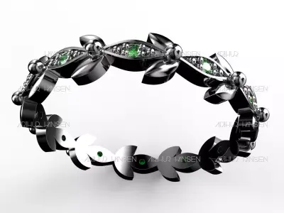 BEZEL Trefoil Band 3D print model