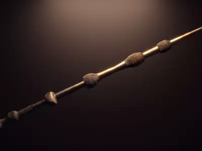 Harry Potter Elders Wand 3D model Low-poly 3D model