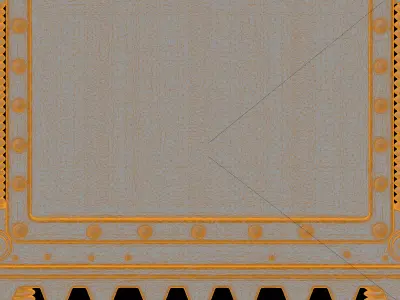 Steampunk Gear Scroll Frame 3D Print Model 3D print model