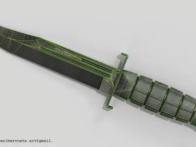 Army knife Low-poly 3D model buy