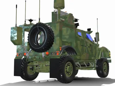 oshkosh matv mrap Low-poly 3D model