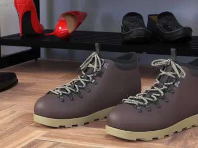 Trail Boots 3D model