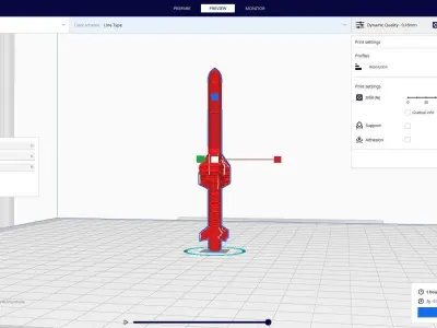 AGM-84 C Harpoon Anti-Ship Missile 3D print model