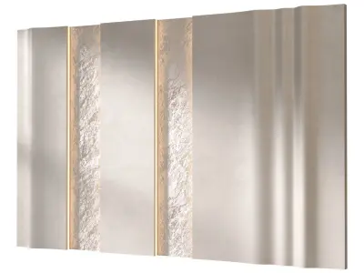 Headboard 3d Wall Panel 07 3D model
