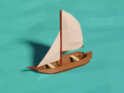 Small Boat 3D print model