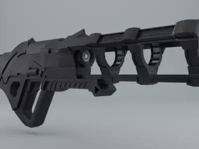 Plasma Gun Low-poly 3D model by strikq