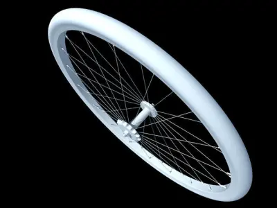 Detailed Bike Wheel 3D model