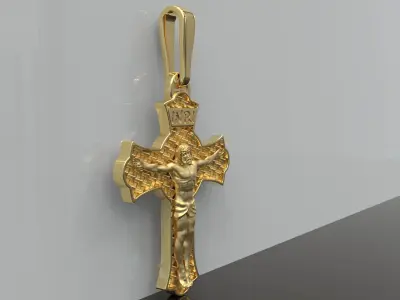 Cross Pendant 3D print model
