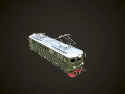 NSB El 13 locomotive Low-poly 3D model