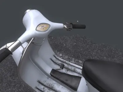 Vespa Primavera  Low-poly 3D model