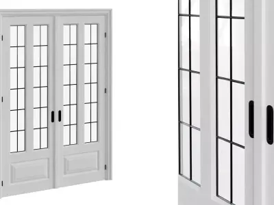 Interior Double Door 06 Free 3D model