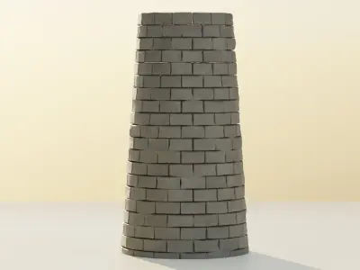 Stone Tower 3D model buy