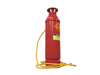 Gas cylinder tank H6 3D model