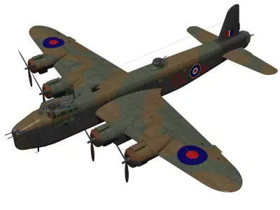 Short Stirling Mk III 3D model