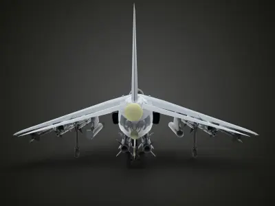 harrier jet fighter 3D model