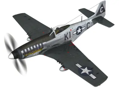 North American P-51D Mustang - Cathy Beloved 3D model