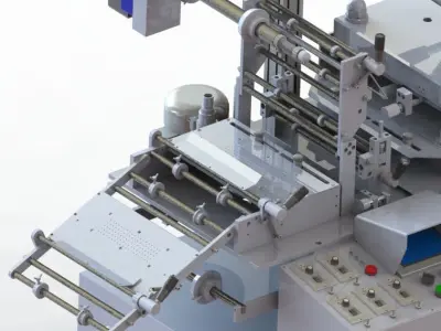 WA300G-Die Cutting machine 3D model