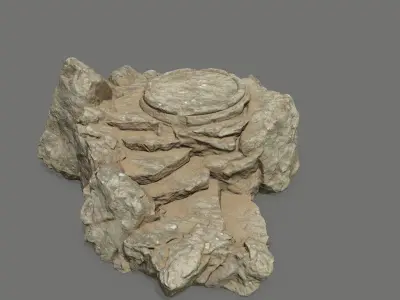 Ladder Ruin Low-poly 3D model purchase