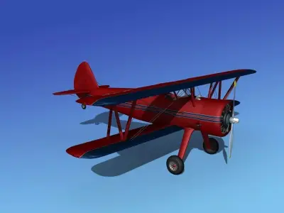 Stearman PT-17 Kaydet Sport V15 3D model