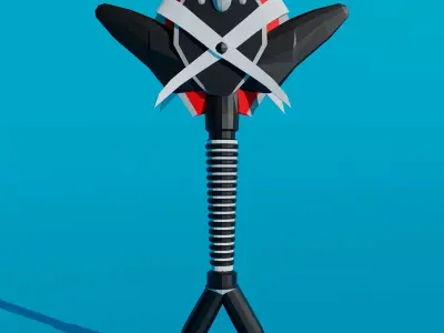 Pack - Stylized Anime Sword melee weapon game ready Low-poly 3D model