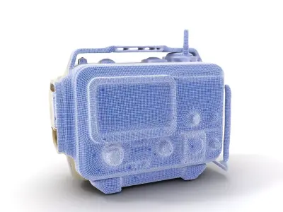 Retro Tactical Handheld Device Model Pack Low-poly 3D model