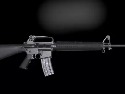 M16A2 Rifle Low-poly 3D model purchase