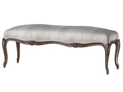 chairish  bench and pouf art 8732 3D model