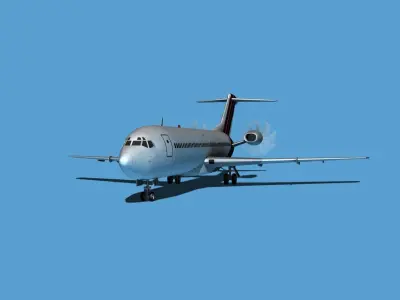 Boeing 7X7-2 Jet Fan V203 3D model