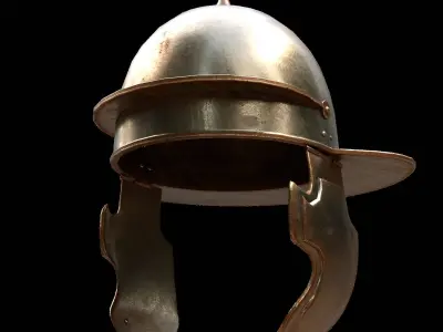 Roman Helmet 02 Low-poly 3D model