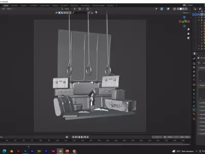 little nightmare game environment 3D model
