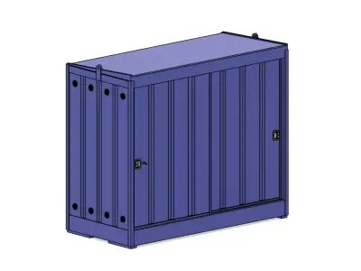 Model Railways Industrial  Large Oil Storage Cabinets for FDM 3D print model