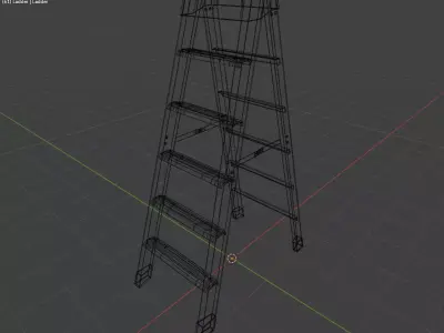 Ladder-Low Poly Low-poly 3D model