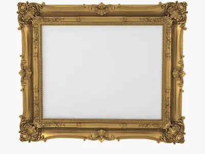 Baroque Picture Frame Pro Collection 3D model