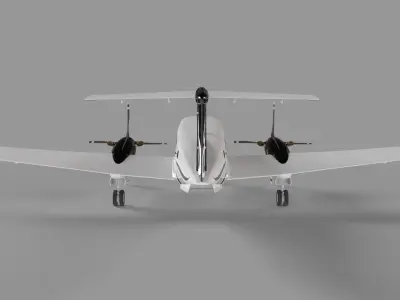 Beechcraft King Air Classic 3D model