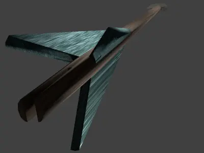 Wooden Arrow Free low-poly 3D model