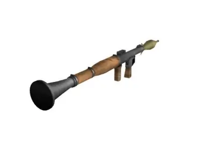 Grenade Launcher low-poly  Low-poly 3D model