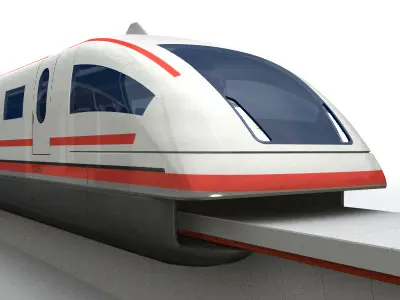 MagLev Train 3D model