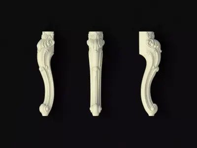 leg High quality 3d models for processing on a cnc machine  3D model