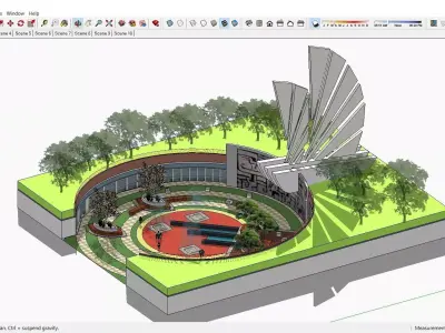 Sketchup Landscape Park 193 3D model