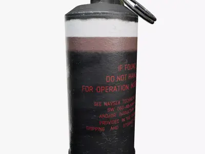 Mk141 Stun Grenade Low-poly 3D model