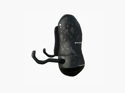 Jetpack J09 Black Camouflage - SciFi Character Design Low-poly 3D model
