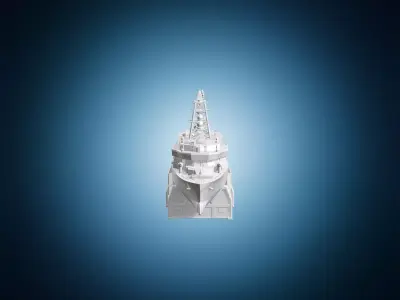 Udaloy Class Destroyer Model 3D print model