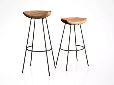 Alden Bar and Counter Stools by West Elm 3D model